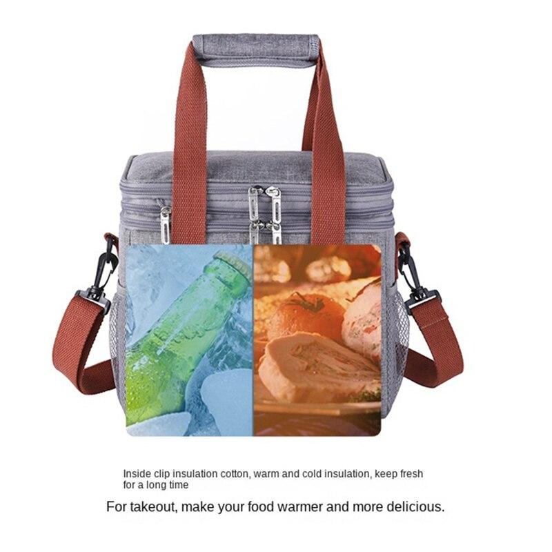 Portable Lunch Insulated Bag Large Capacity Picnic Bag Waterproof Outdoor Camping Keep Cold Bag