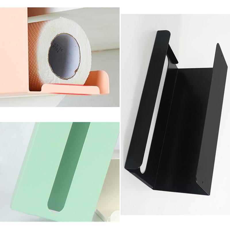 Подставка для бумажных полотенец, настенный держатель для бумаги без перфорации, кухонный диспенсер для бумажных полотенец, подвесной держатель для рулонов