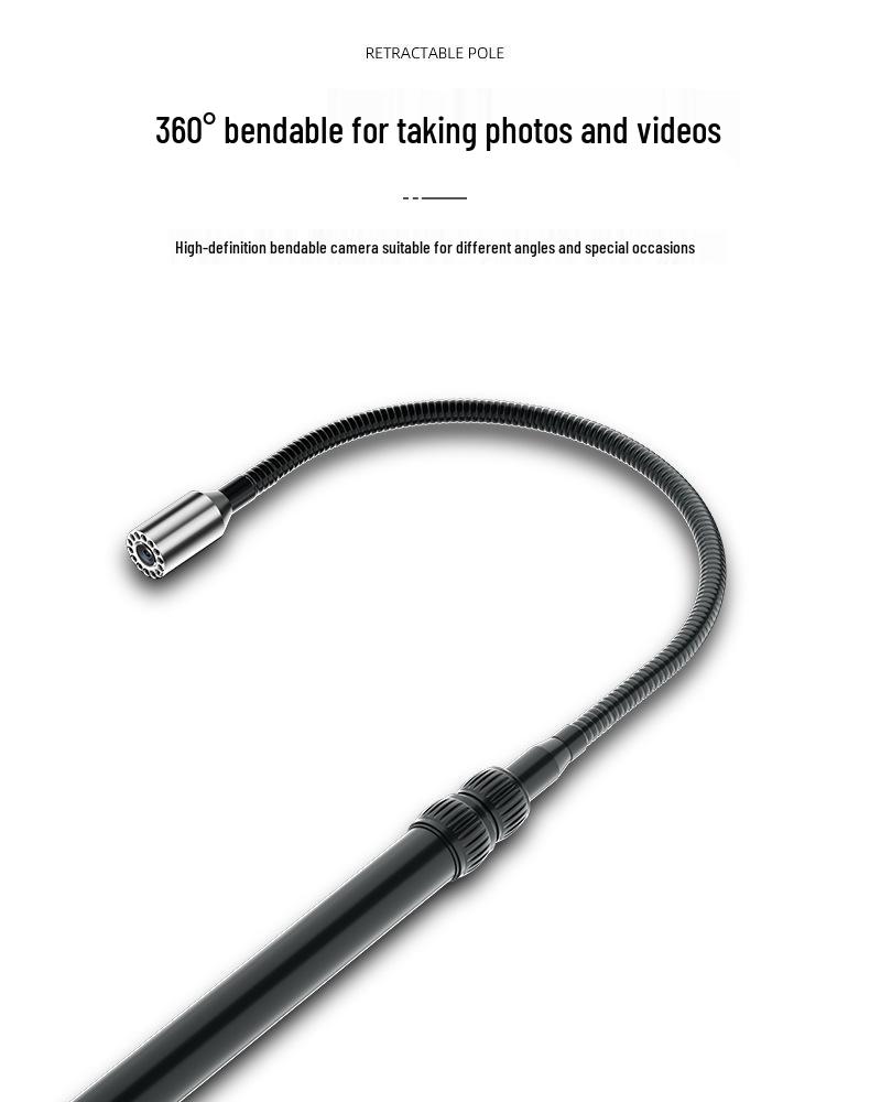 HD Car Undercarriage Inspection Mirror & Handheld Snake Eye Camera for Earthquake Fire Rescue & Life Detection