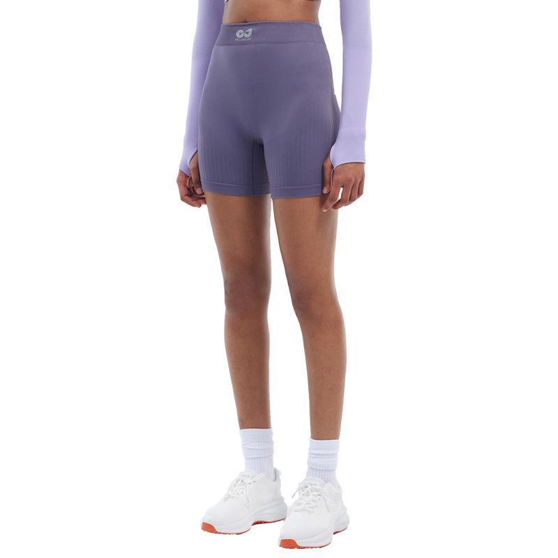 Бесшовные шорты для йоги с высокой посадкой Shark - Подтягивающие бедра и живот для пилатеса и фитнеса (YJ04)