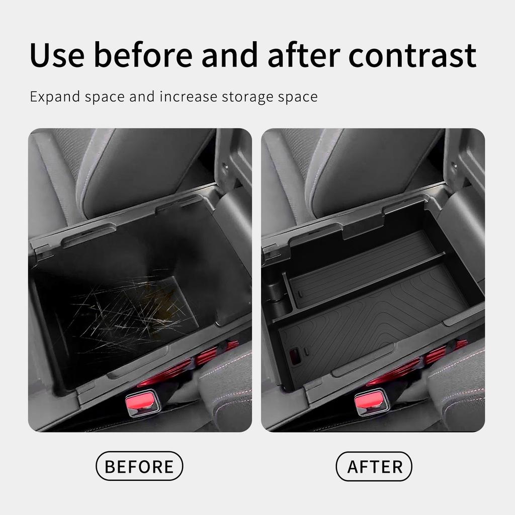 ZAG1 for Honda Prologue/Acura ZDX 2024 2025 Center Console Armrest Storage Box Tray Organizer Car Interior Accessories Black