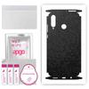 apgo Protective Skin Sticker for the Back+sides Compatible with Huawei Nova 4e, Full Wrap Film, Foil, Vinyl - Pattern Black Honeycomb