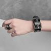 Панк Браслеты Мужские Женские Ретро Браслет Регулируемый Наручный Ремень Пряжка Стили Манжета Браслет Вечеринка Повседневная Носка мужской браслет