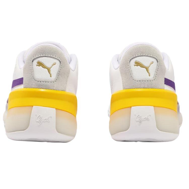 Puma Clyde Hardwood Удобные Мягкие Прочные Дышащие Низкие Баскетбольные Кроссовки Унисекс кроссовки Белый 193663-09