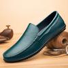 Breathable Mens Casual Shoes Genuine Leather Man Loafers Moccasins Leisure Walk Slip On Flats Outdoor Male Driving Shoes