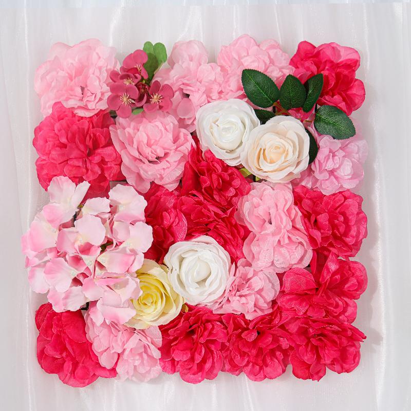 3D настенная панель с цветами 15,7*15,7 дюйма, искусственный цветок, настенный фон, шелковый коврик с розой для домашней вечеринки, свадебного декора, фон