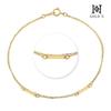 [Gold N] 14K Mystic Double-Line Bracelet Yg