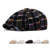 Ретро-береты женские весна-лето клетчатая шляпа газетчика шляпа художника кепка-солнцезащитница