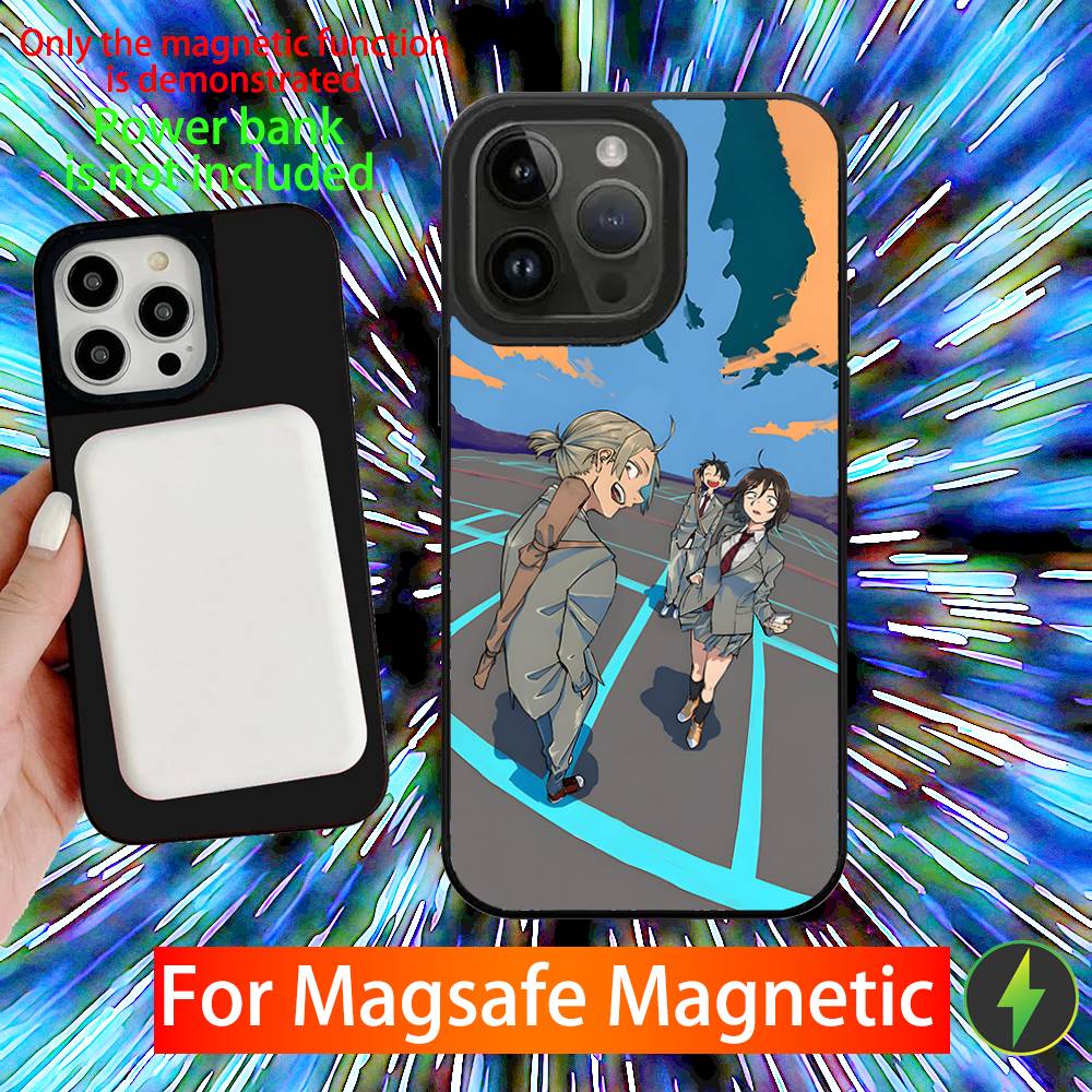 Аниме Акира Асаи ХЛОПОК Чехол для телефона Для iPhone 16,15,14,13,12,11,Pro,Max,Plus,Mini,SE Новый Магнитный беспроводной заряд Magsafe
