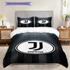 Juventus: Passion Glory Three-piece set (1 * duvet cover + 2 * pillowcase, without core) Christmas birthday gift Soft and comfortable Bedding set