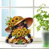 Acrylic Special Shape Angel Sunflower Diamond Painting Tabletop Ornaments Kit Rhinestones Desktop Ornaments for Adults Beginner
