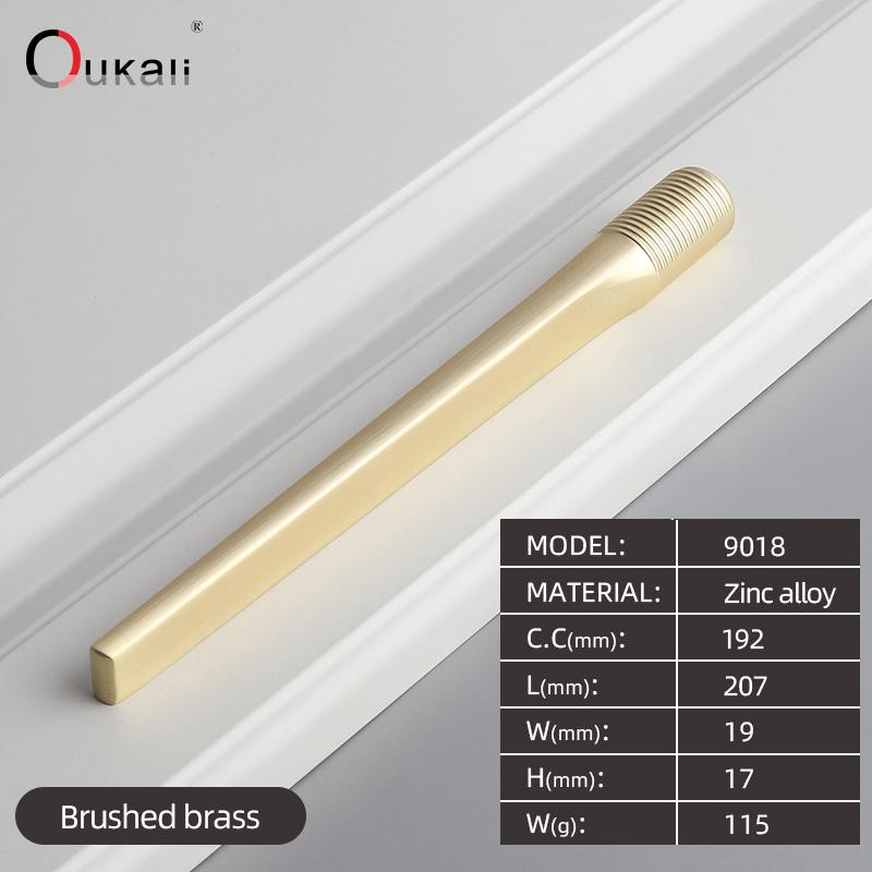 Oukali Modern Design Zinc Alloy Handles From China for Cabinet Dresser Wardrobe Bedroom Living Room Kitchen Bathroom Use
