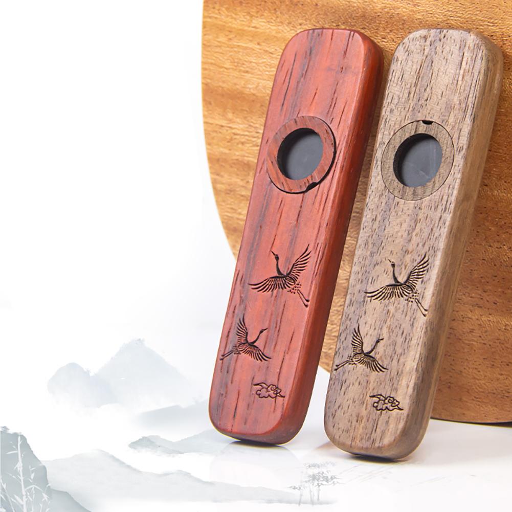 Kazoo Instrument Kasu Musical Instruments Solid Wood Kazoo Preschool Toy Music Equipment Beautiful Gift For Children Music Lovers Beginners Student