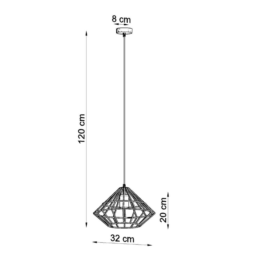 Lampa Wisząca Umberto 1 E27 Biały Sollux Sl.0293