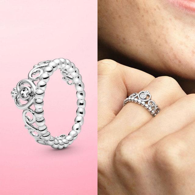 Кольца из стерлингового серебра 925 пробы Женские модные кольца