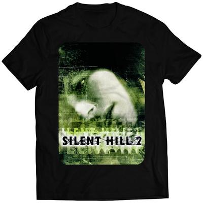 Silent Hill 2 Ретро Хоррор Игра Мужская Футболка Летняя Новый Стиль Унисекс Повседневная Футболка