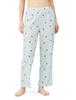 Sanrio Women's Blue Tyrol Chocolate Pajama Set, Long Sleeve Jersey Shirt Pajamas, Hangyodon and Cinnamoroll Designs