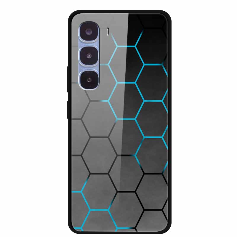 Роскошный Чехол для Infinix Hot 60 Pro X6885 Закаленное Стекло Чехол для Телефона Infinix Hot 60 Pro Модный Животный Защитный Funda