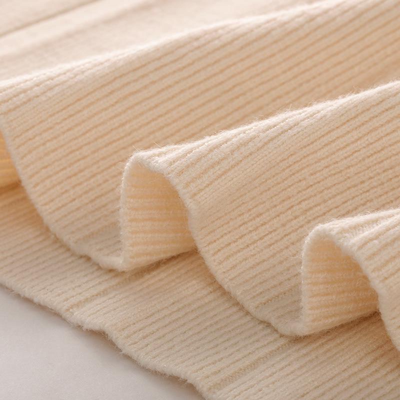 2024 Women's Early Autumn Long-Sleeve Sweater Dress Set: Loose Knit Cardigan and Wool Skirt