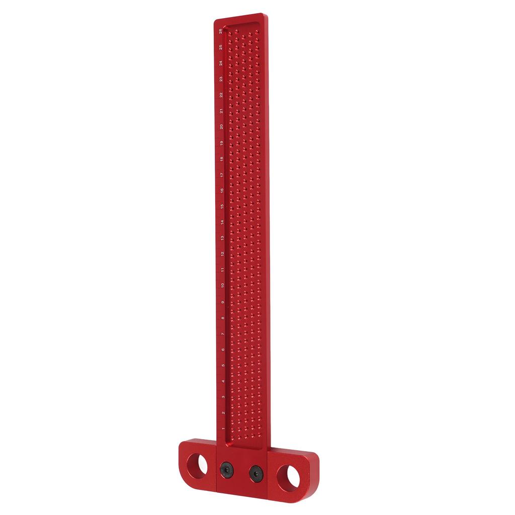T Type Square Ruler Woodworking Aluminum Alloy Scriber Measuring Carpentry Marking Tool(T 260)