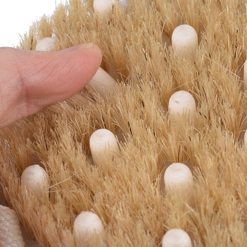 Щетка для душа с отшелушивающим эффектом, мягкая щетина/деревянная массажная щетка, щетина для тела, влажная и сухая