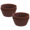 Foremki do muffinek na babeczki muffinki papilotki silikonowe brązowe 12 sztuk 5.5cm ORION 151757