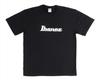 Ibanez Logo Design Short Sleeve Black IBAT007XL T-Shirt [XL Size]