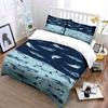 Shark Pattern Bedding Set Bedding set (1 duvet cover, 2 pillowcases, duvet not included)