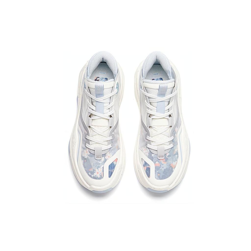 Anta C37 2.0 Ткань Синтетическая кожа Нескользящие Износостойкие Кроссовки для скейтбординга Женские Кроссовки Серо-Синие 922228082-5