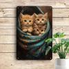 Винтажное чугунное настенное искусство с кошкой для декора дома, бара