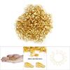 300Pcs / Bag Pendant Connector Pinch Clips Clasps Snap Jewelry Findings Alloy Bails (Gold)