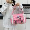 Student Tutoring Bag Girl Cute Large Capacity Two-dimensional Yuan Bar Pain Bag Casual Versatile Portable Messenger Bag