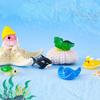 Мини Океанские Животные из Смолы Крошечные Фигурки Морских Животных Морские Миниатюрные Украшения для DIY Аквариума Горшечного Микро Сада Ландшафтного Дизайна