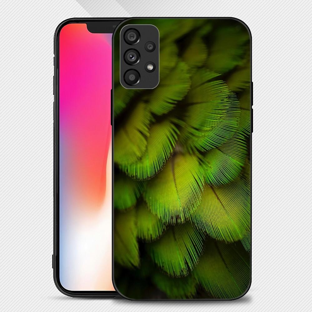 Multicolored Feathers Phone Case For Samsung Galaxy S22 S23 Ultra S21 S20 FE Plus Note 20 Soft Cover