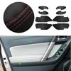 4pcs Car Microfiber Leather Interior Door Armrest Panel Cover Trim For Subaru Forester 2013 2014 2015 2016 2017