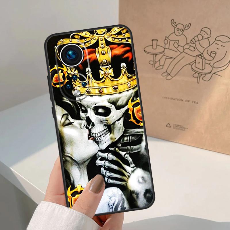 Чехол 'Поцелуй Черепа' для Honor Magic 7 Lite 5 6 8 Pro Чехол для Honor 400 200 90 70 50 X8a X8b X9a X9b X9c