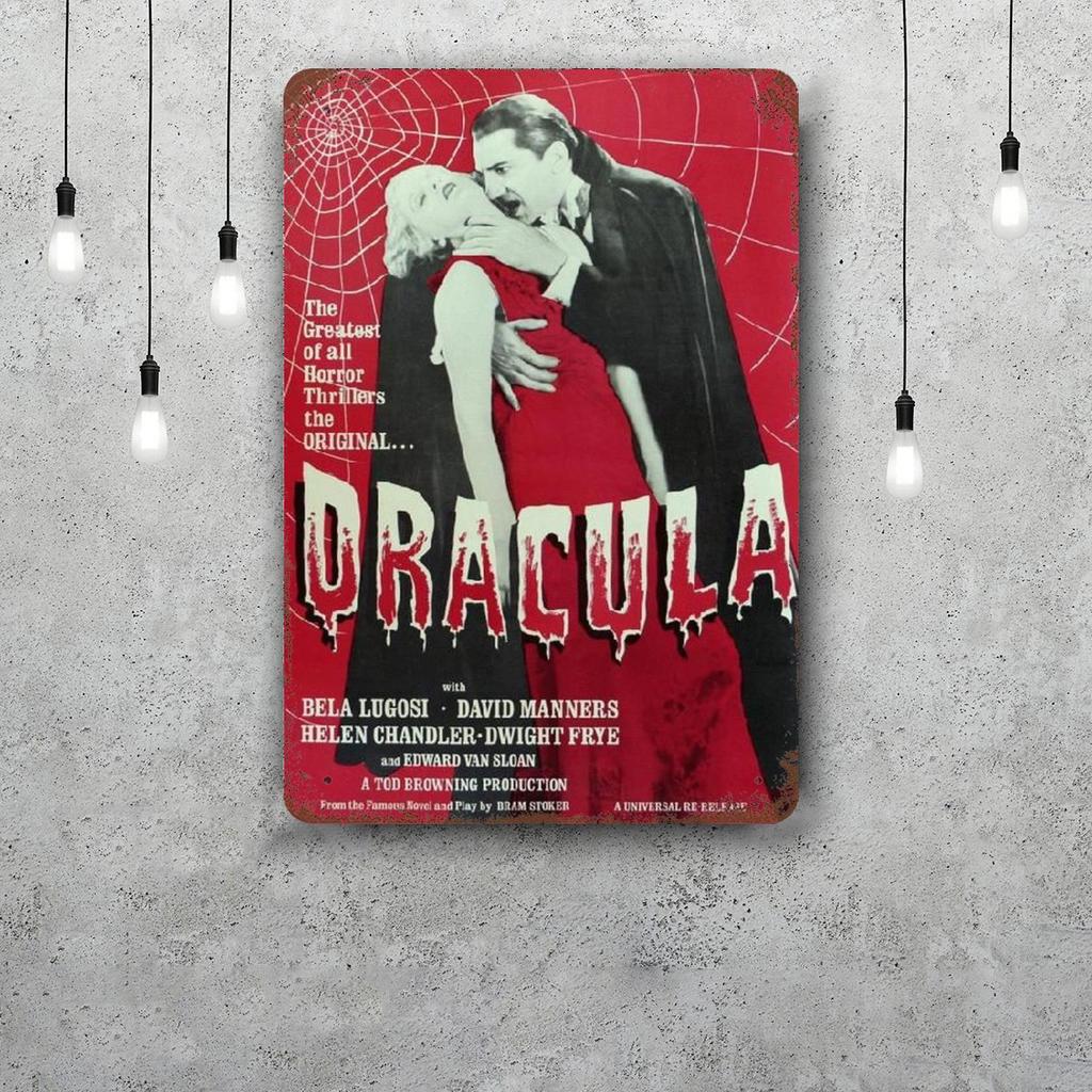 bela lugosi dracula actor Tin Sign Home Decor Wall Decor Art Wall Mural Room Decoration Decor Retro Metal Sign Plate Bar Posters