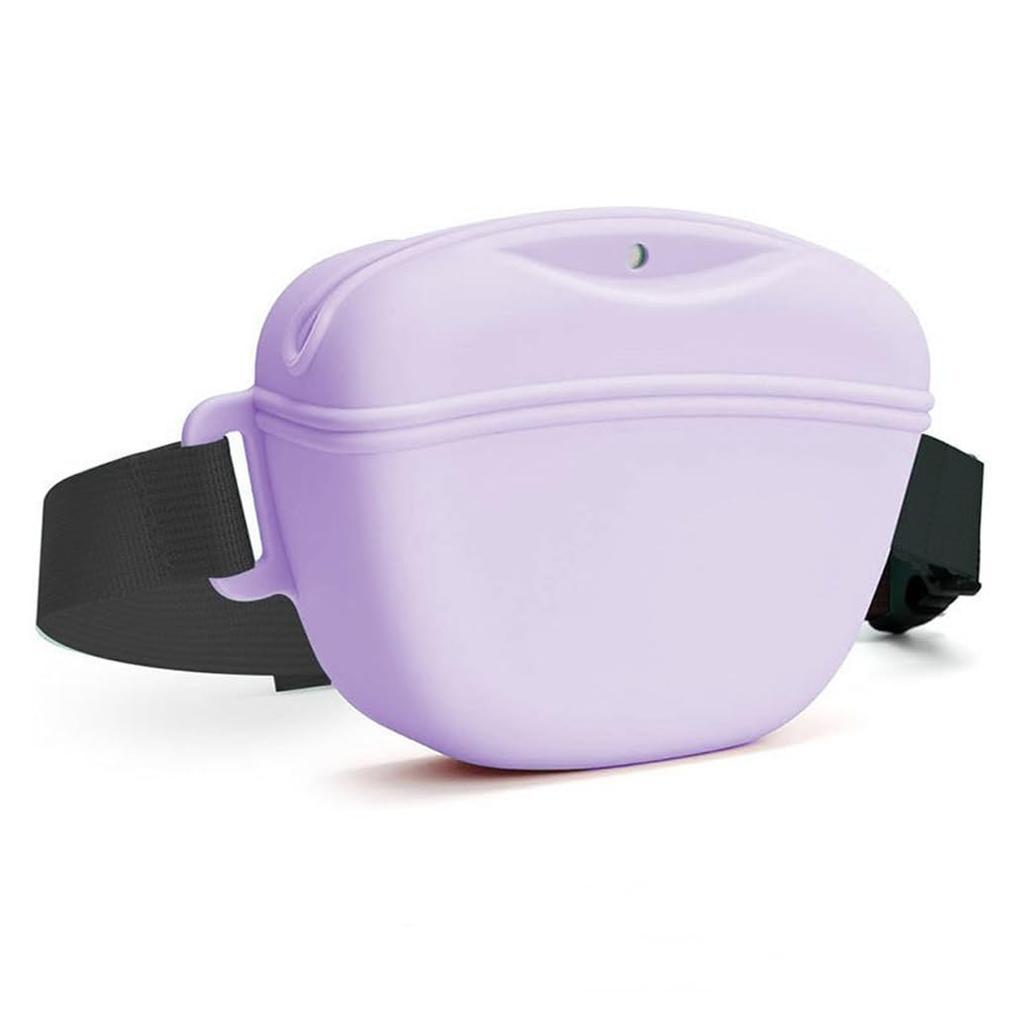 Pet Feeding Bag Outdoor Training Dog Food Pocket Silicone Dog Treat Pouch with Waist Belt Pet Snack Pouch Walking Dog Waist Bag