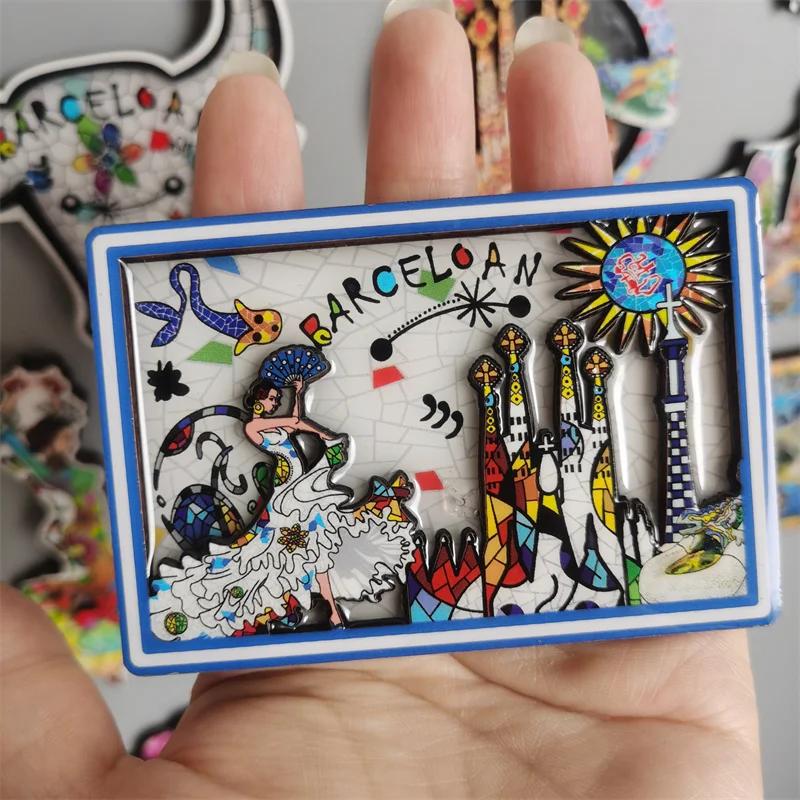 Норвегия Ибица Барселона Испания Нью-Йорк Сиэтл США Саудовская Аравия Дубай Барселона Деревянный магнит на холодильник Украшение для дома Подарки для друзей