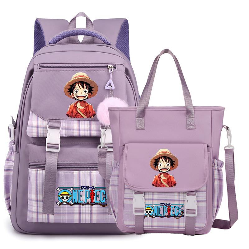 2 шт./компл. аниме цельный рюкзак высокого качества наклонная сумка через плечо повседневная сумка для подростка девочка мальчик обратно в школу мультяшная сумка рюкзак Mochila
