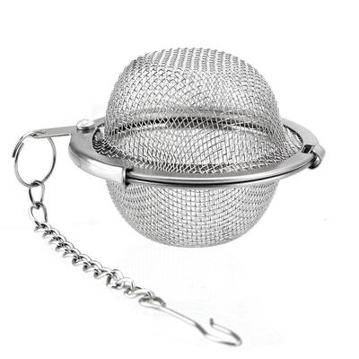 Сферический запирающийся шарик для специй, ситечко для чая, гаджеты, ситечко для чайных специй, сетчатый заварочный шарик, шарик для приправ, многоразовый из нержавеющей стали