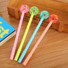 10pcs 0.5mm Creative Donut Gel Pen Cute Cartoon Learning Stationery Water Pen Small Fresh Office Signature Pen