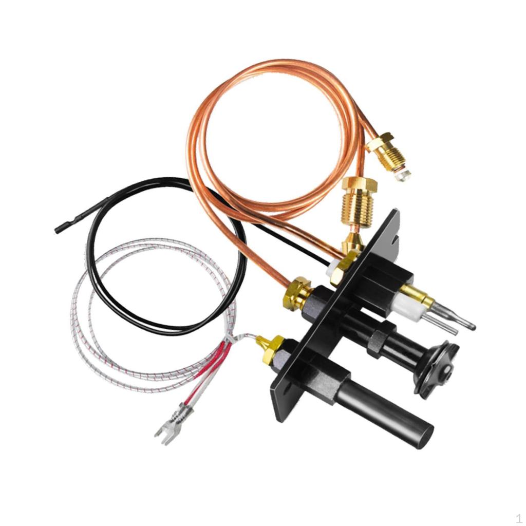 Natural Gas Pilot Assembly with Thermocouple,Thermopile and Nozzle,LP Ng 3 Way Replacement