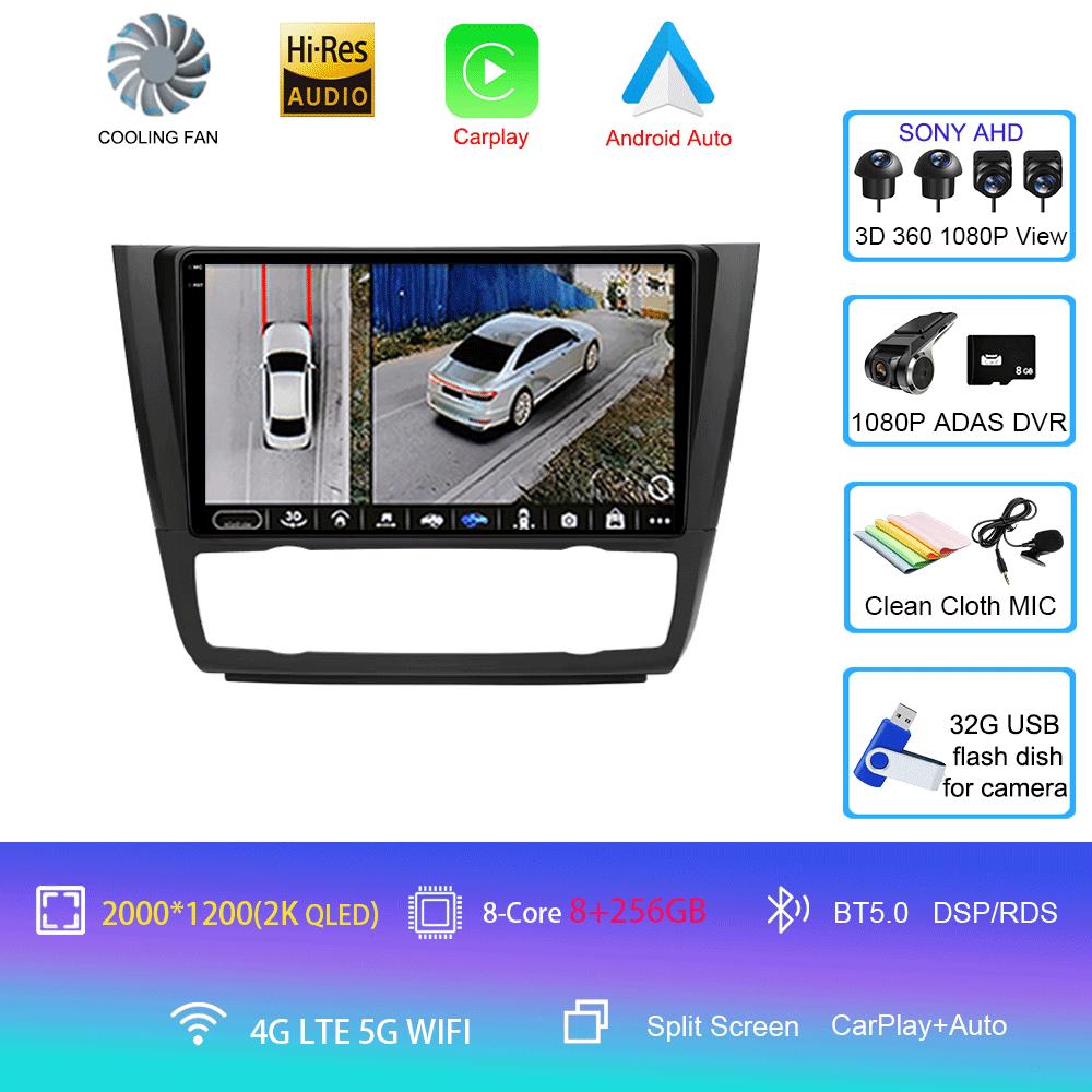 Car Radio Android 14 For BMW 1 Series E81 E82 E87 E88 2004 - 2012 Carplay Multimedia Video Player Serero Auto No 2Din DVD