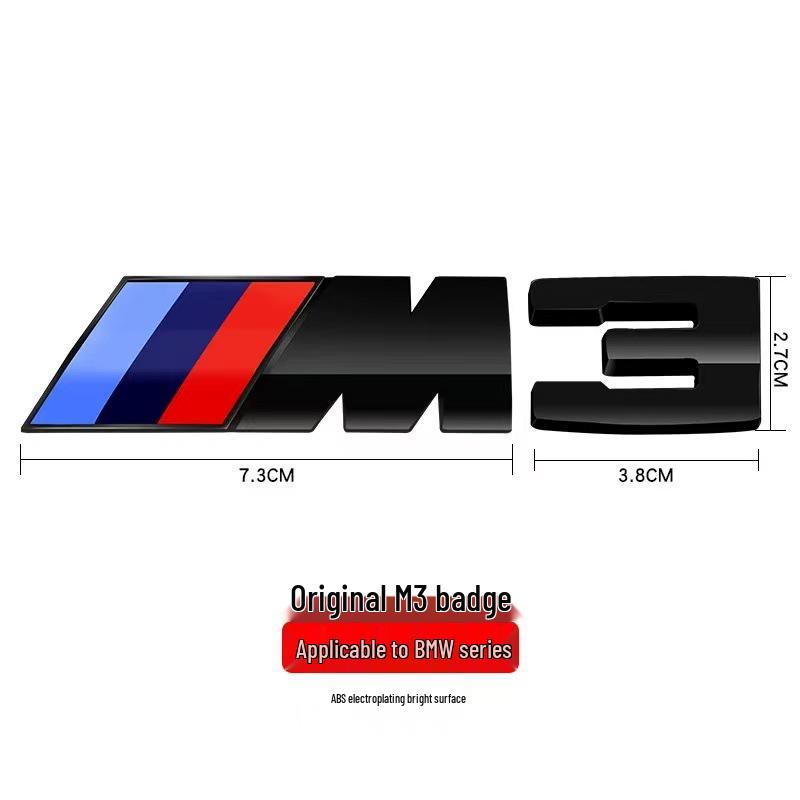 Наклейка-логотип на заднее крыло BMW M Series для M1-M6, 3 и 5 Серий, X6M