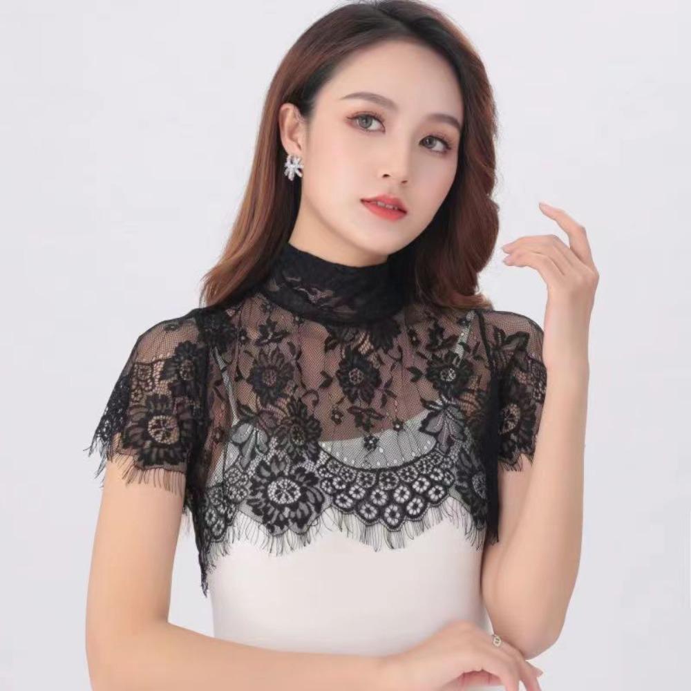 Шарф Шаль Украшение Кружево Ложный Воротник Съемный Шифоновый Ложный Воротник НОВЫЙ Лацкан Топ Женщина Леди