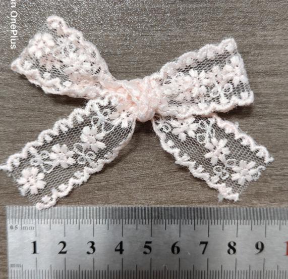 Сладкий темпераментный сетчатый кружевной бант для головы - аксессуары для волос и одежды своими руками