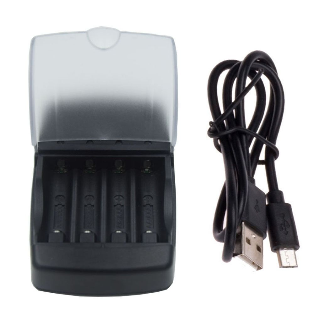 Durable Rechargeable Portable 4 Slots Fast Charging Dock Intelligent Battery Charger Adapter