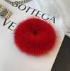 Корейская минималистичная петля для волос из меха норки, милый интернет-красный плюшевый шарик, высококачественная веревка для волос, головные уборы, кожаный ремешок, аксессуары для волос для женщин