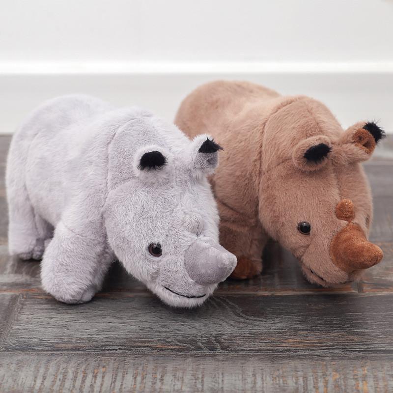 Plush Rhino Toy Soft Animal Doll For Sleep And Comfort Gift For Girls